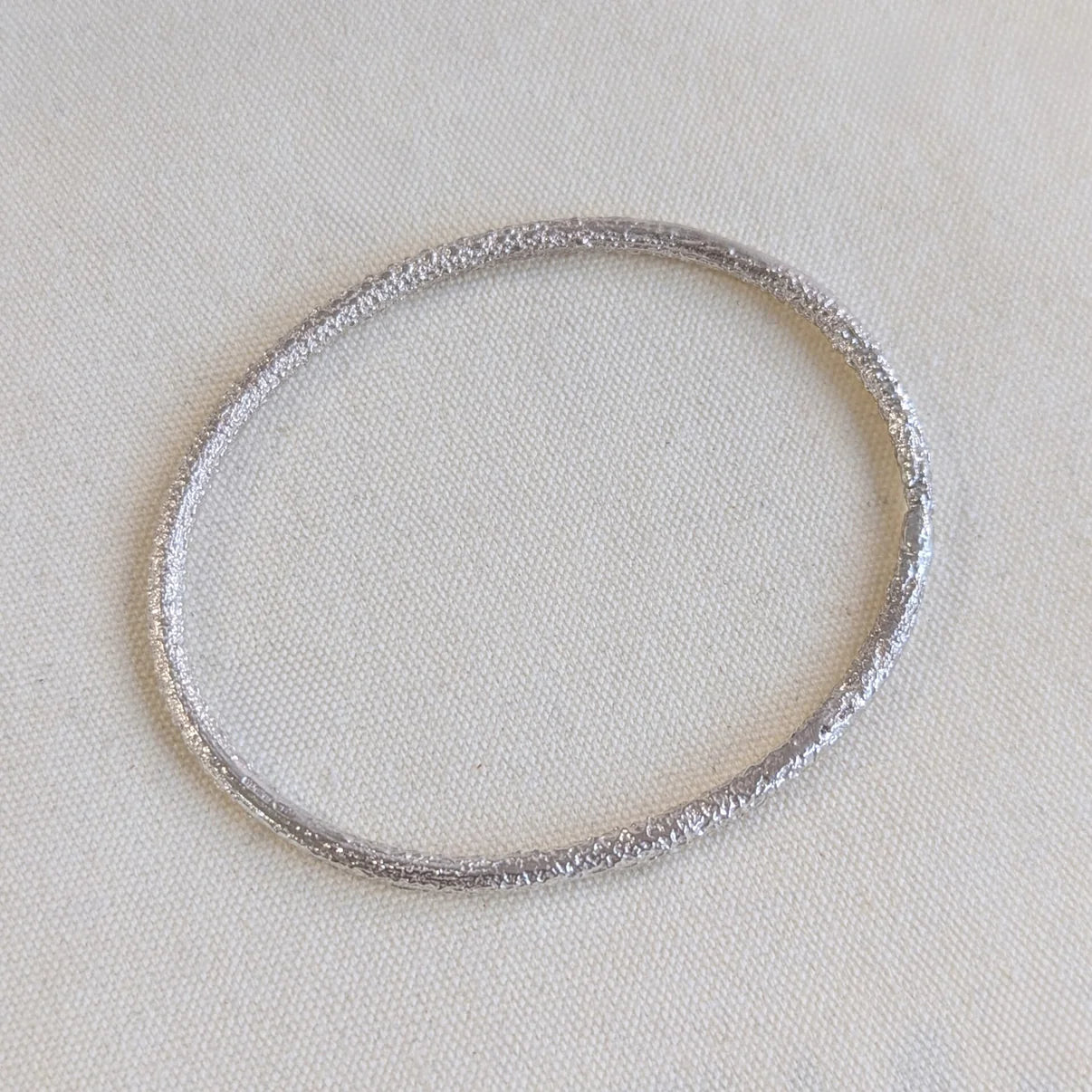 Moonlink Silver Bangle