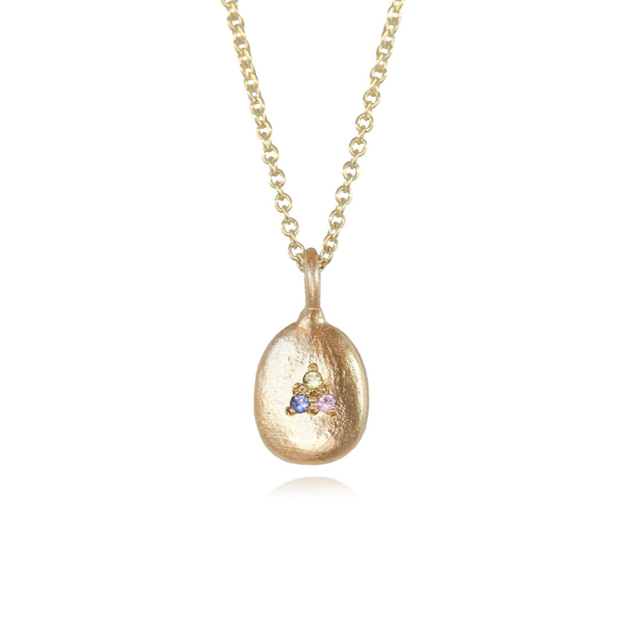 Pastel Sapphire & Gold Pendant