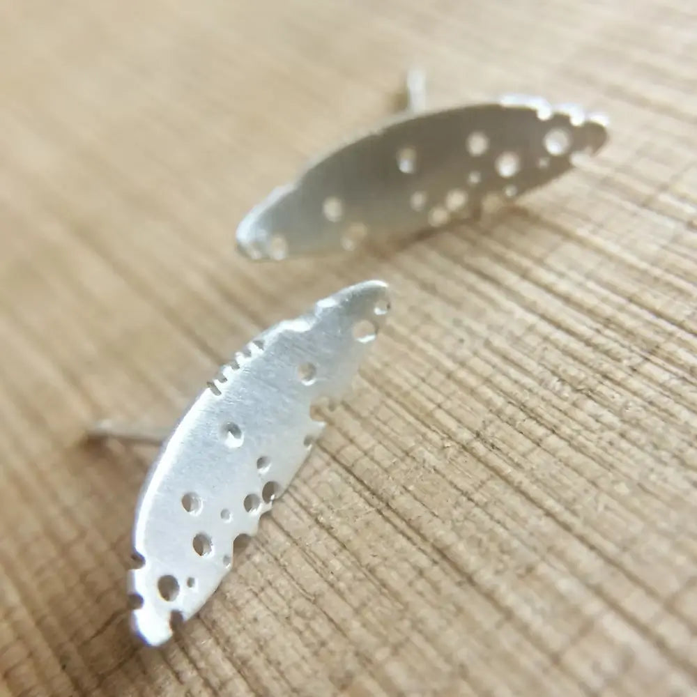 Silver Leaf Earrings