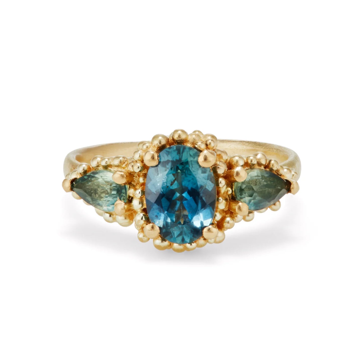 Raindrops Sapphire Cluster Ring