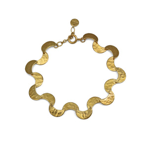 Selene Ripple Bracelet Gold