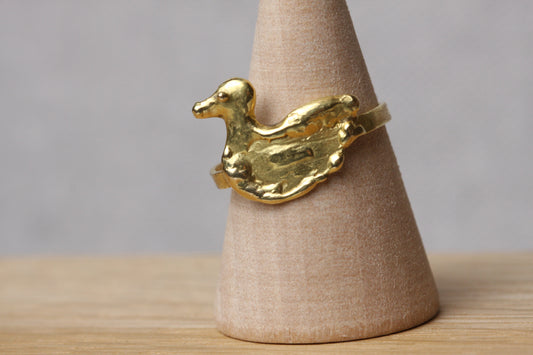 VAULT - Olga Bonne 18ct yellow gold Duck ring