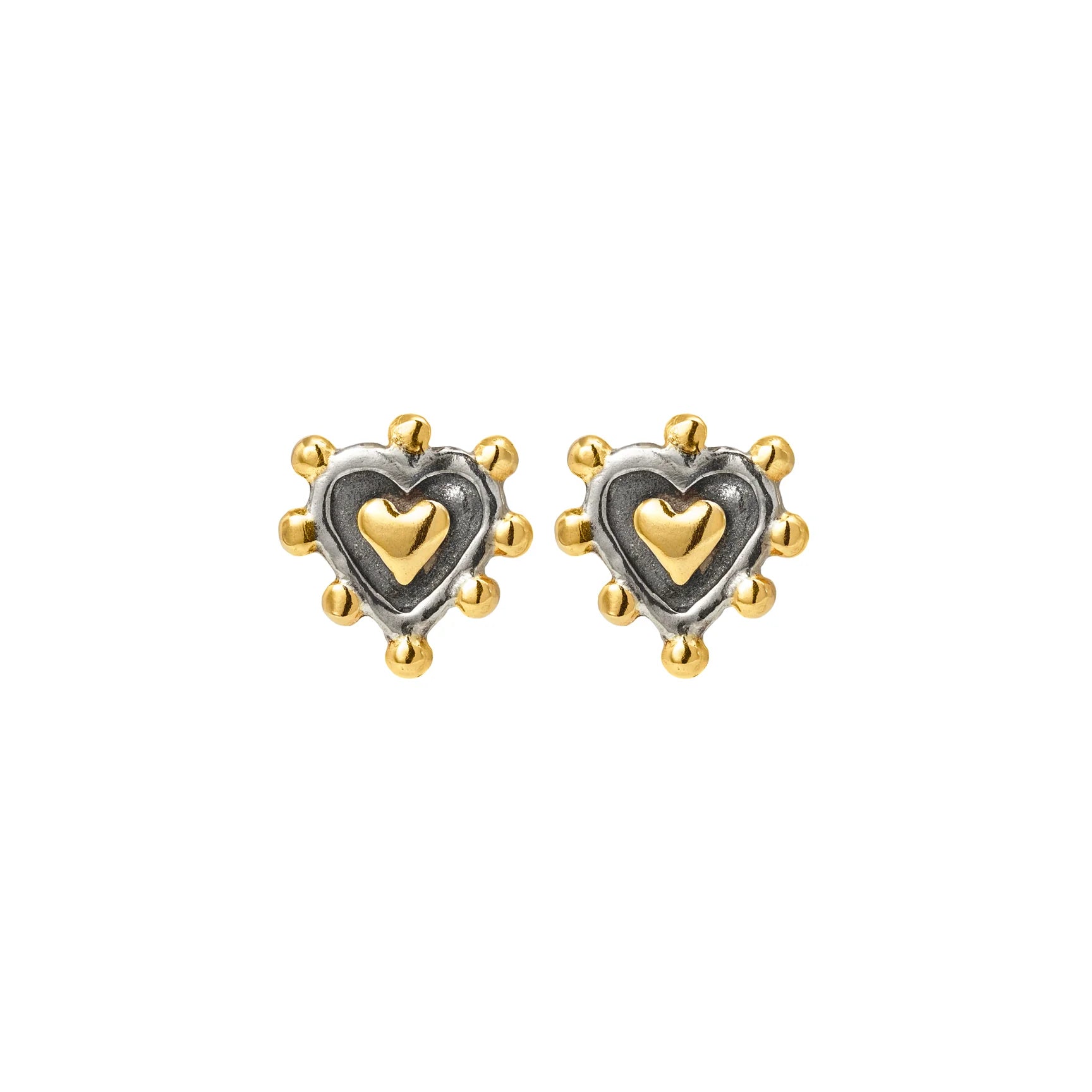sacred heart stud earrings