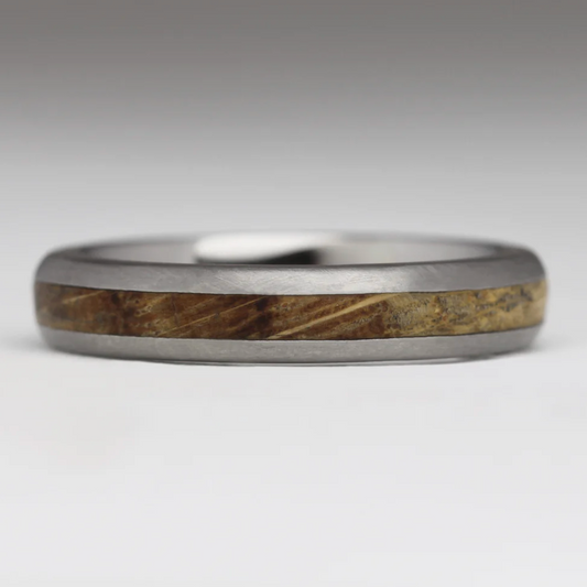 Titanium & Oak Ring