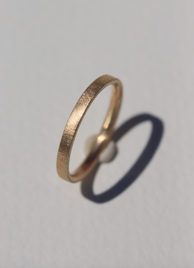 Inverted D 9ct Wedding Ring
