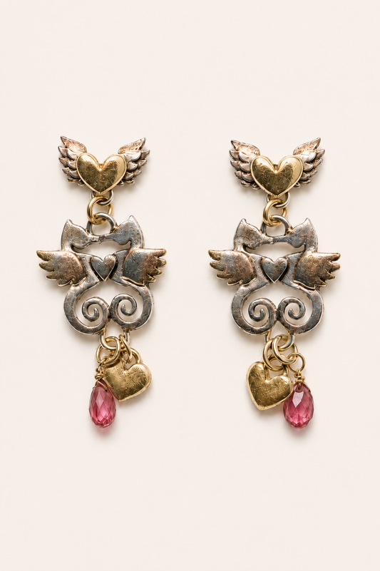 VAULT - Sophie Harley Silver & Gold plated Seahorse Earrings