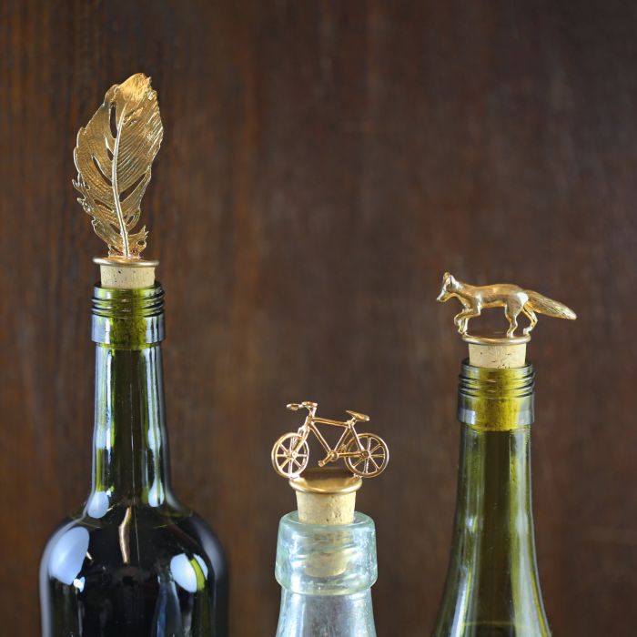 bottle stoppers on bottles