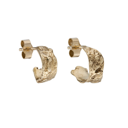 Mini Oak Hoops - Bronze