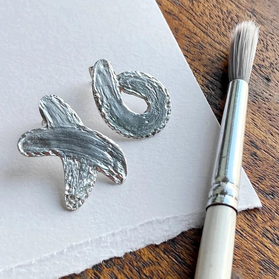 XO Brushstroke Earrings