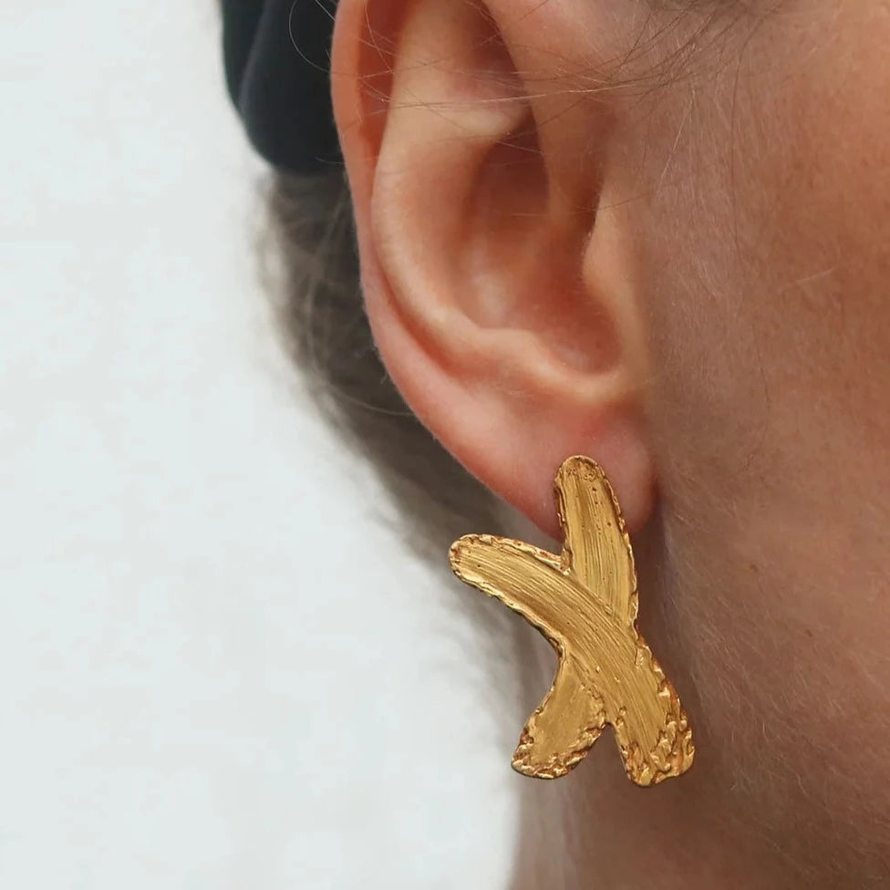 XO Brushstroke Earrings
