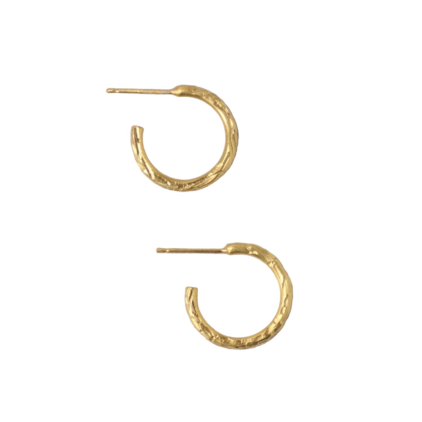 Flux Hoop Earrings - Gold