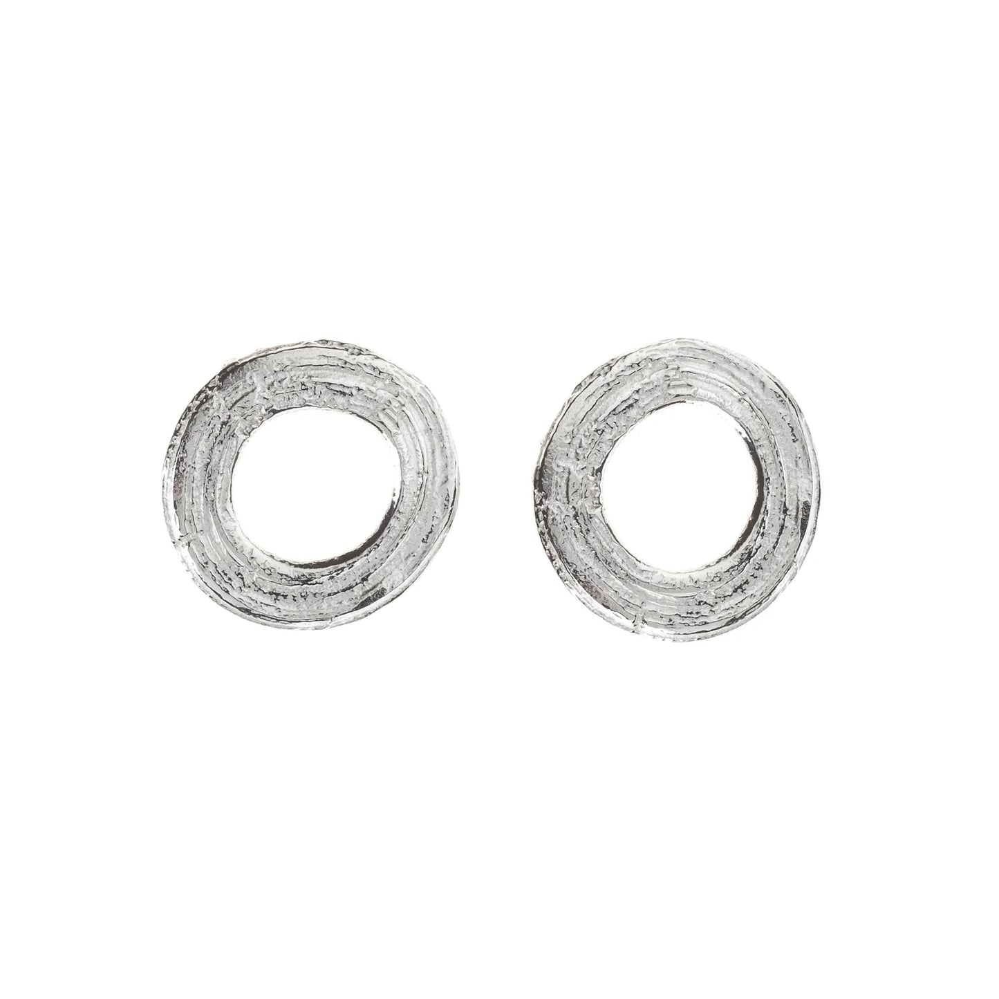 English Oak Circle Studs