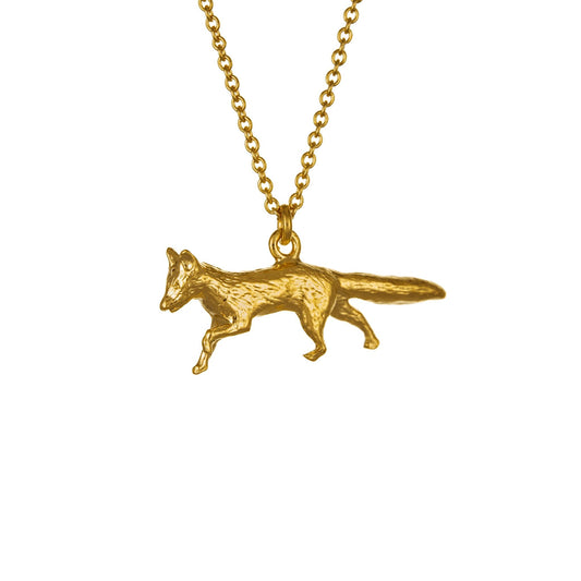 gold fox necklace