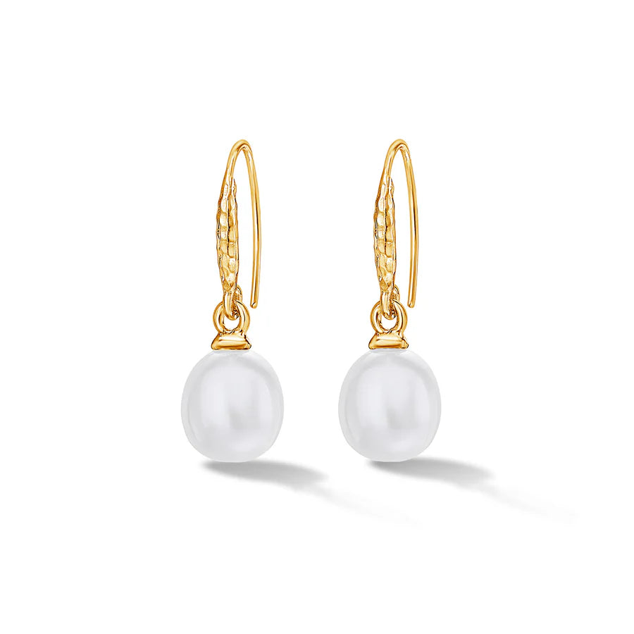 gold and pearl earrings