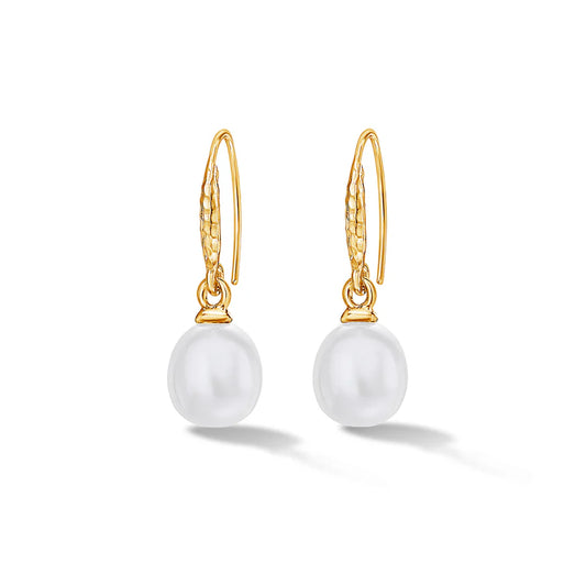 gold and pearl earrings