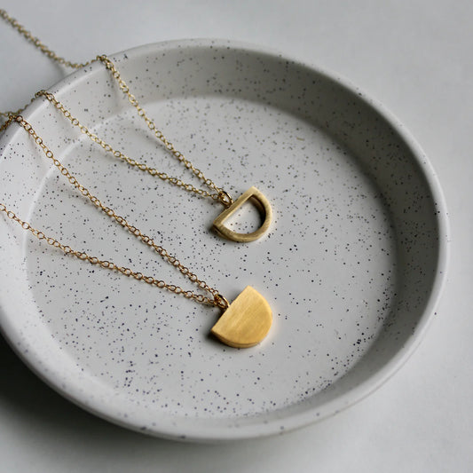 gold arc pendants