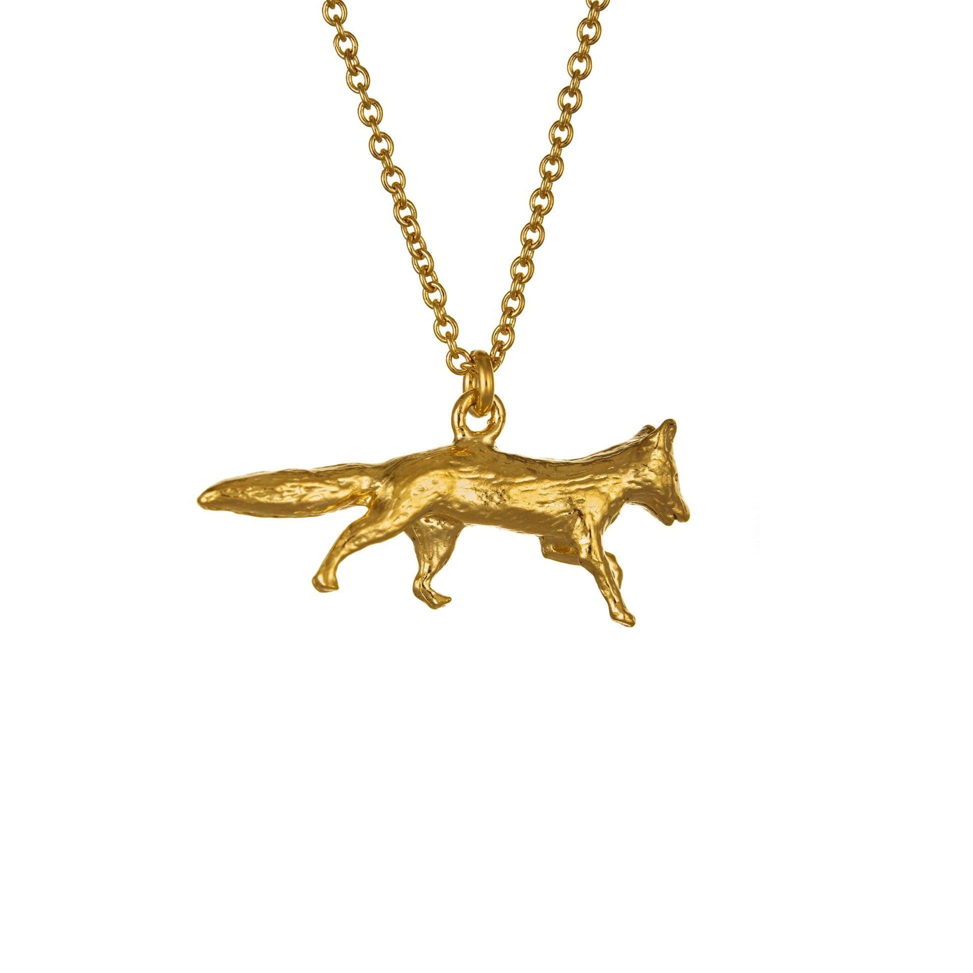 gold fox pendant