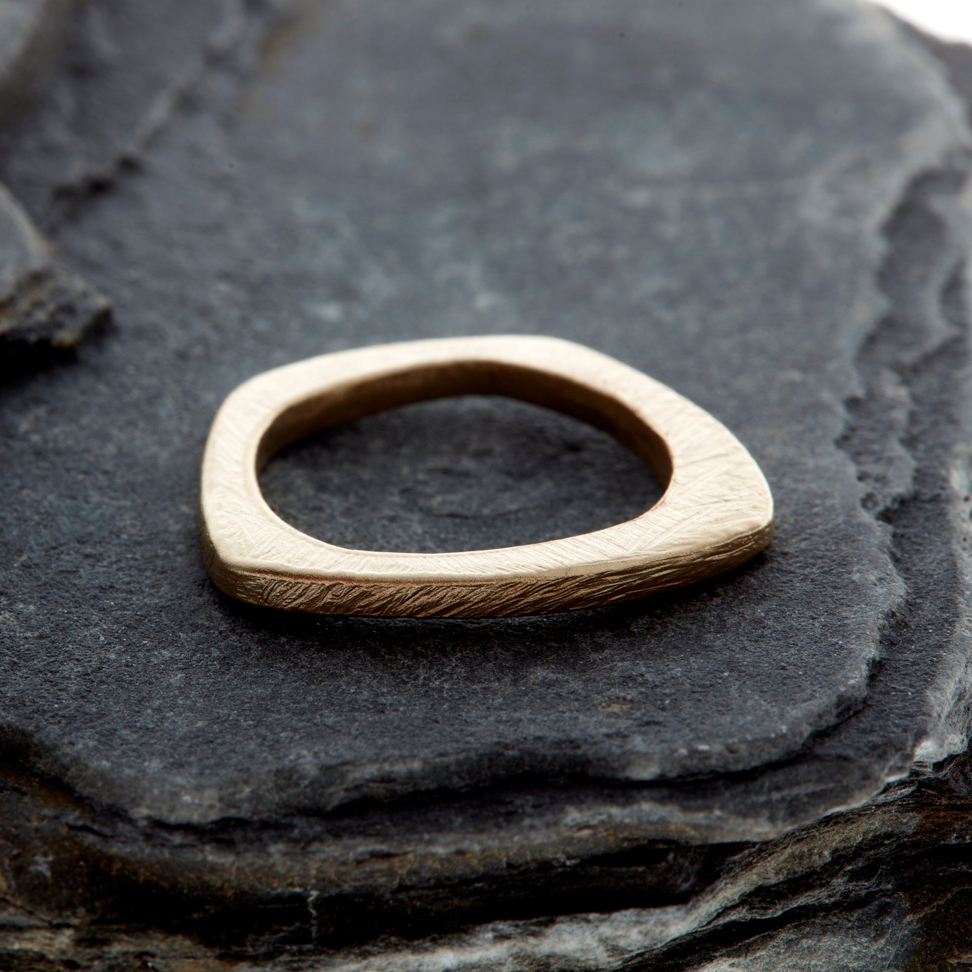 gold sculptural ring