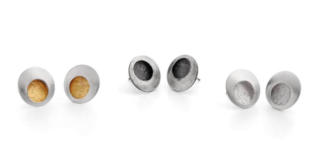 Silver Etch Studs