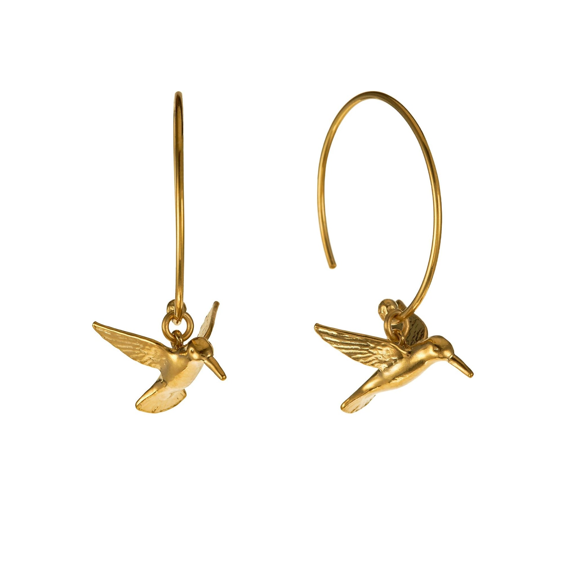 hummingbird hoop earrings