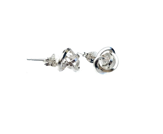 Silver Knot Earrings