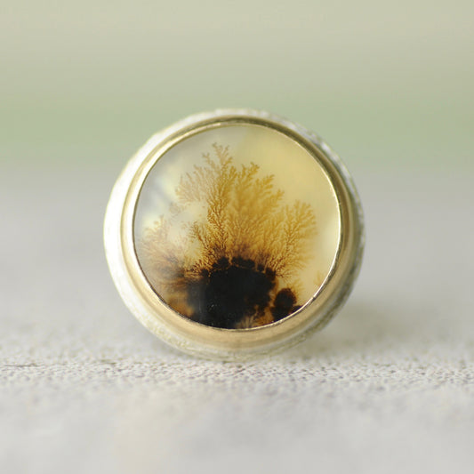 dentritic agate ring