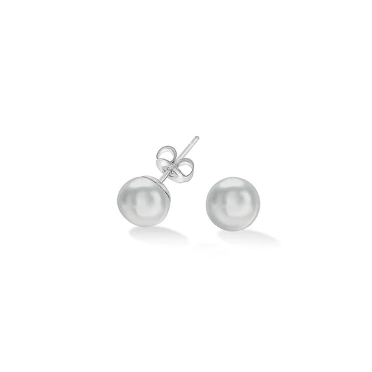 pearl stud earrings