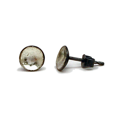 Tiny Palladium Earrings