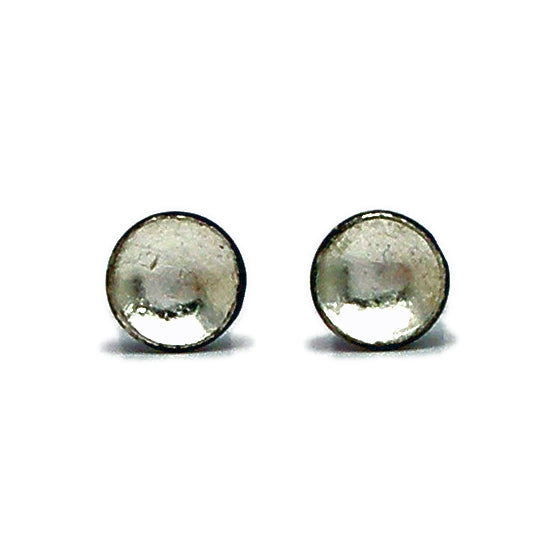 Tiny Palladium Earrings