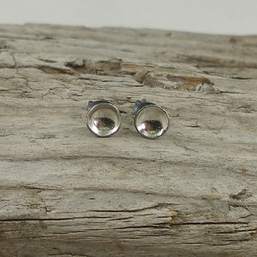 Tiny Palladium Earrings