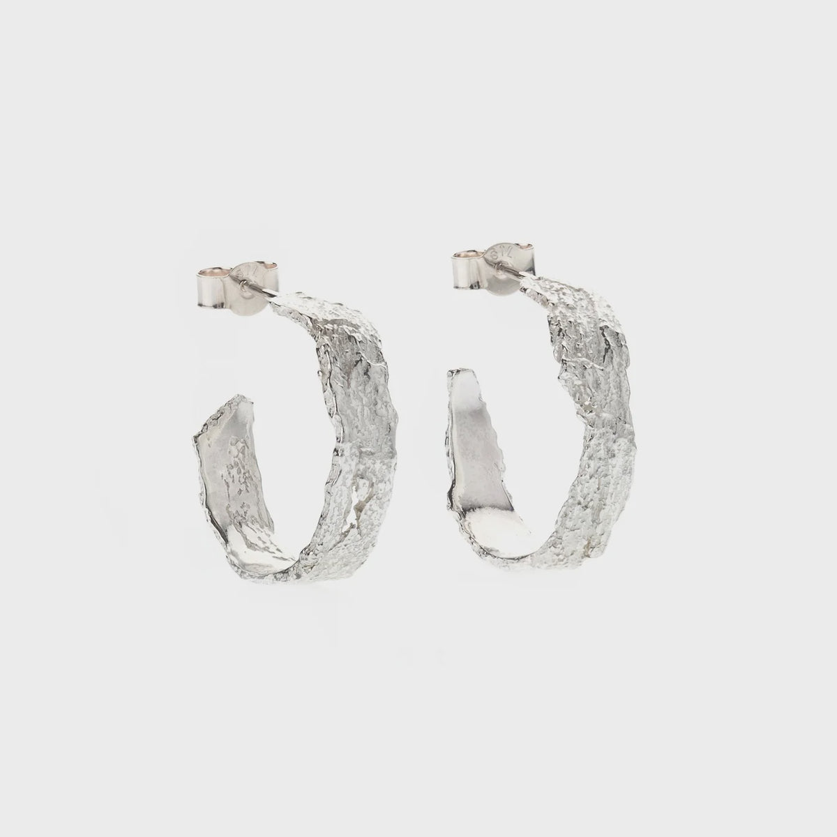 Medium london plane hoops - Silver