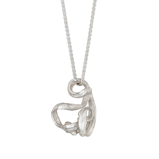 silver kelp necklace