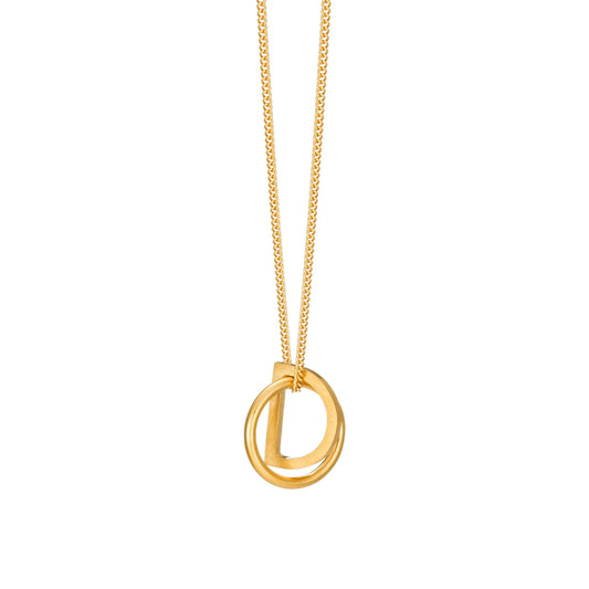 Arc/Circle Pendant - Gold