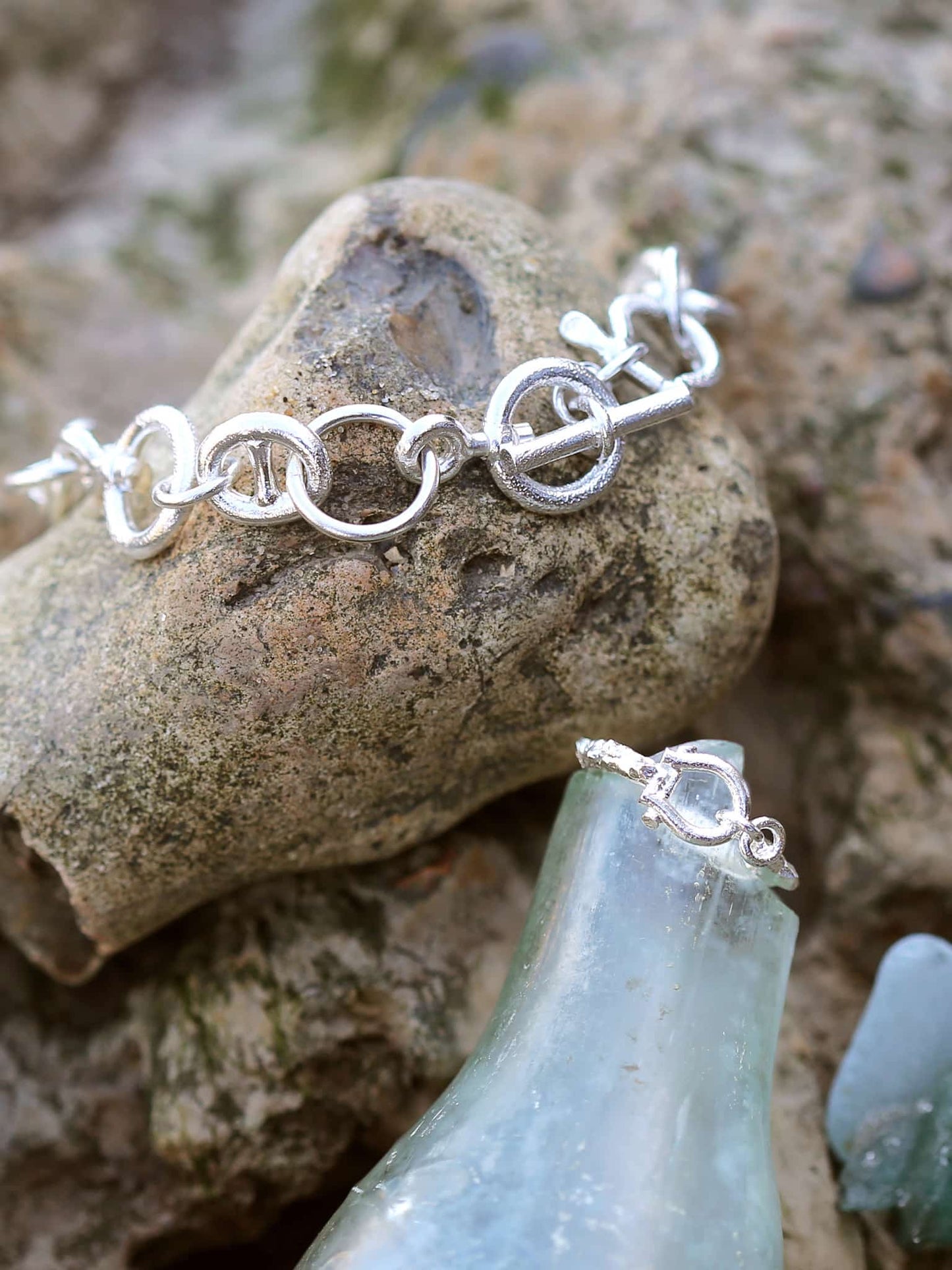 Heavy Chain Boatyard Link Toggle Bracelet