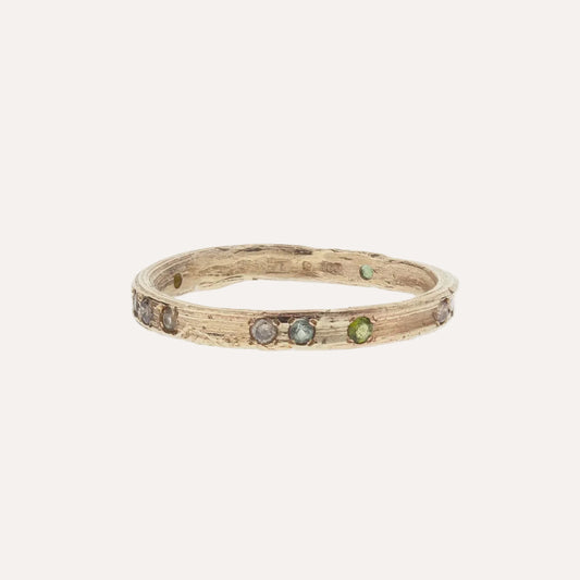 Corkscrew Willow eternity ring - 9ct gold