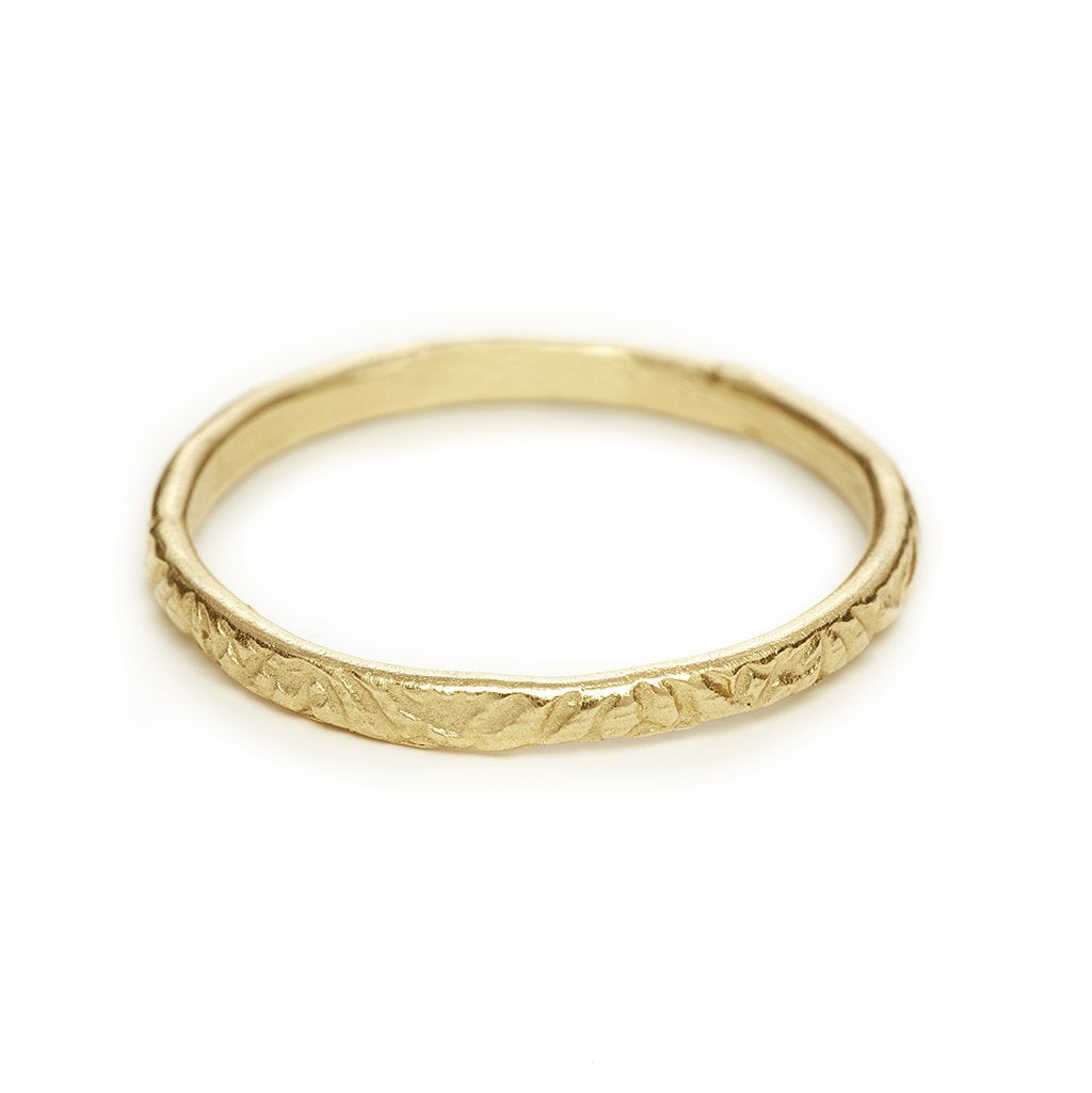 yellow gold wedding band