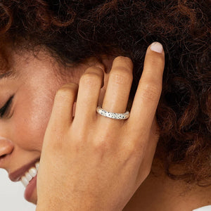 Silver Halo Ring