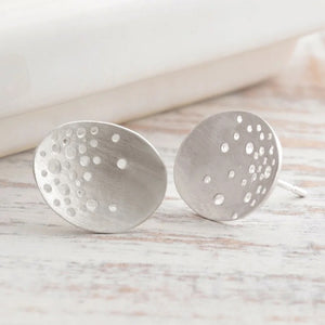 Silver Oval Studs