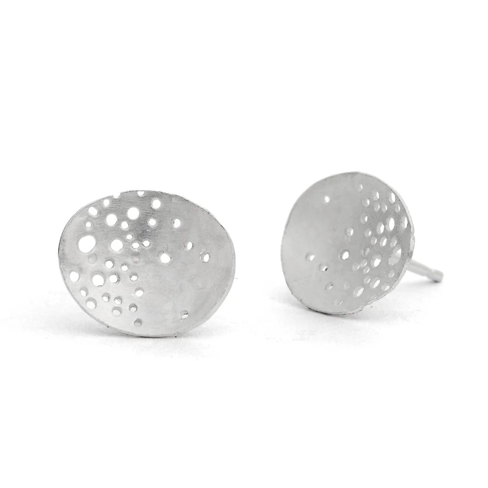 Silver Oval Studs