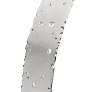 Silver and Diamond Bangle