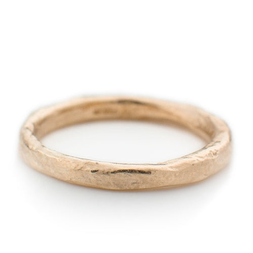 yellow gold rock ring