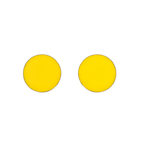 Yellow Resin Earrings