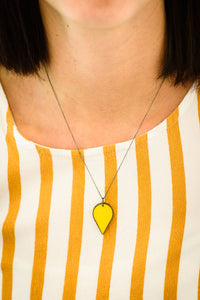 Yellow Resin Pendant