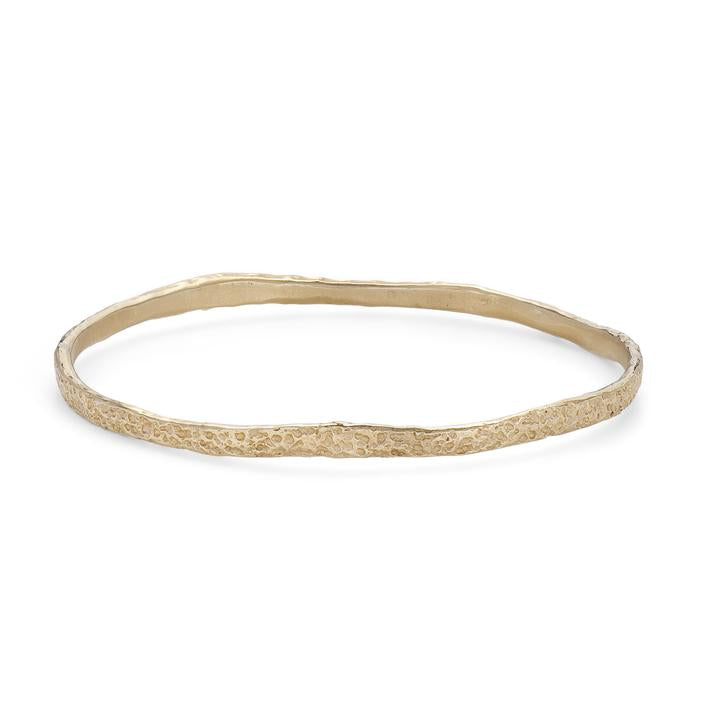 Yellow Gold Urchin Bangle