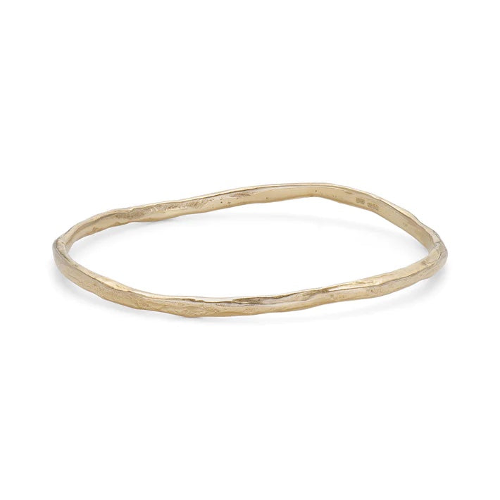 Yellow Gold Rock Bangle