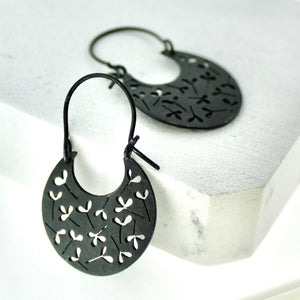 Gypsy Leaf Hoop Earrings
