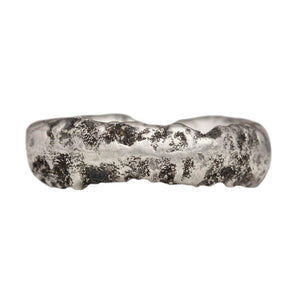 Silver Sand Cast Ring
