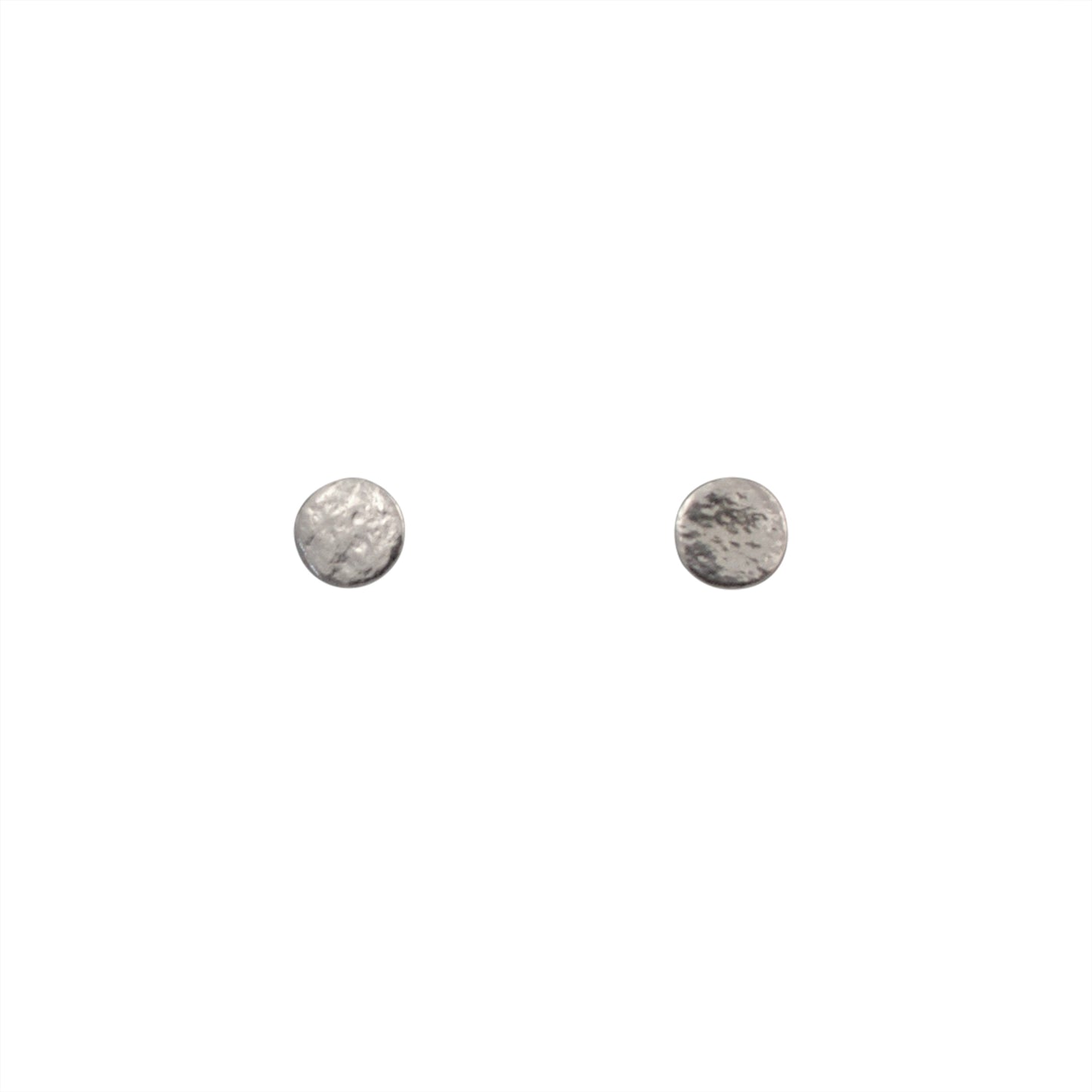Paillette Small Stud Earrings Silver