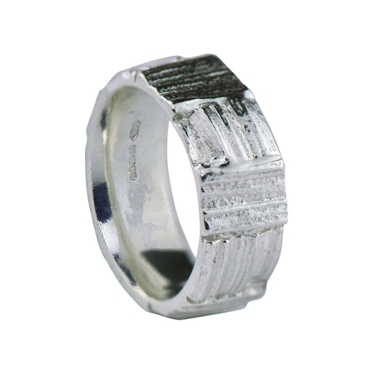 Silver Patchwork Ring
