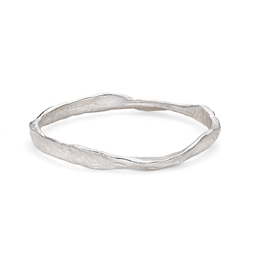 rock bangle silver
